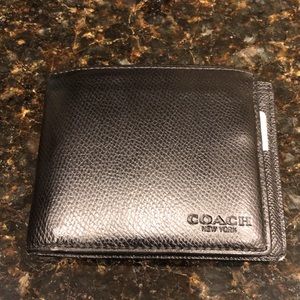 Men’s Black Leather Coach Wallet
